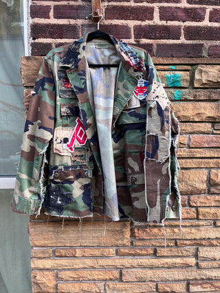 Custom Camo P Tulsa Patchwork Jacket - The Vault by Sacha