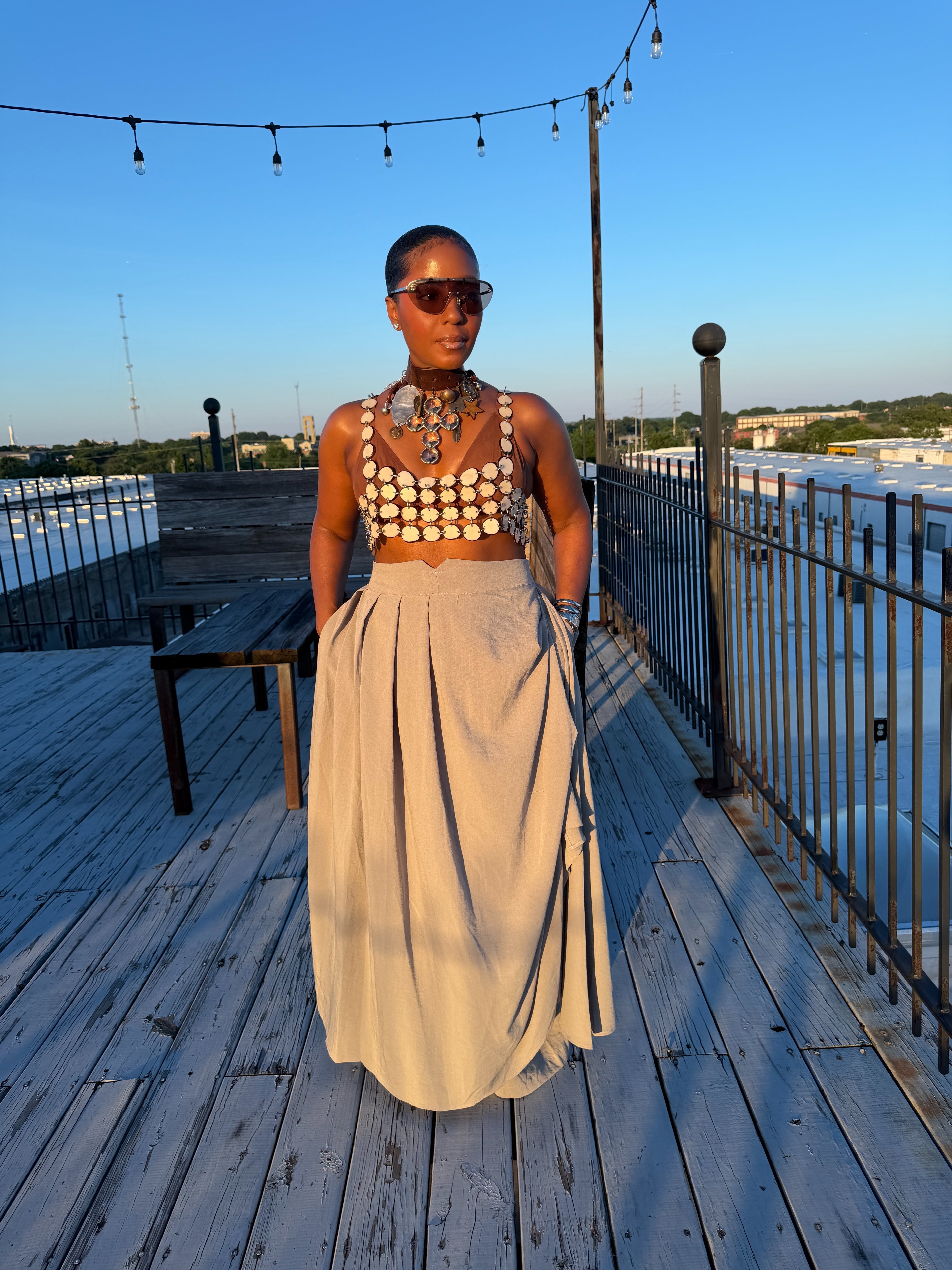 Grey Drape Pants 6/20