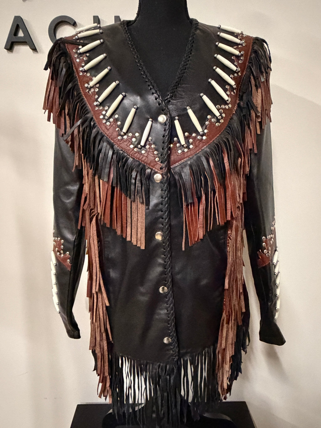 A New Era: Genuine Leather Fringe Jacket - The Vault by Sacha