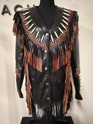 A New Era: Genuine Leather Fringe Jacket