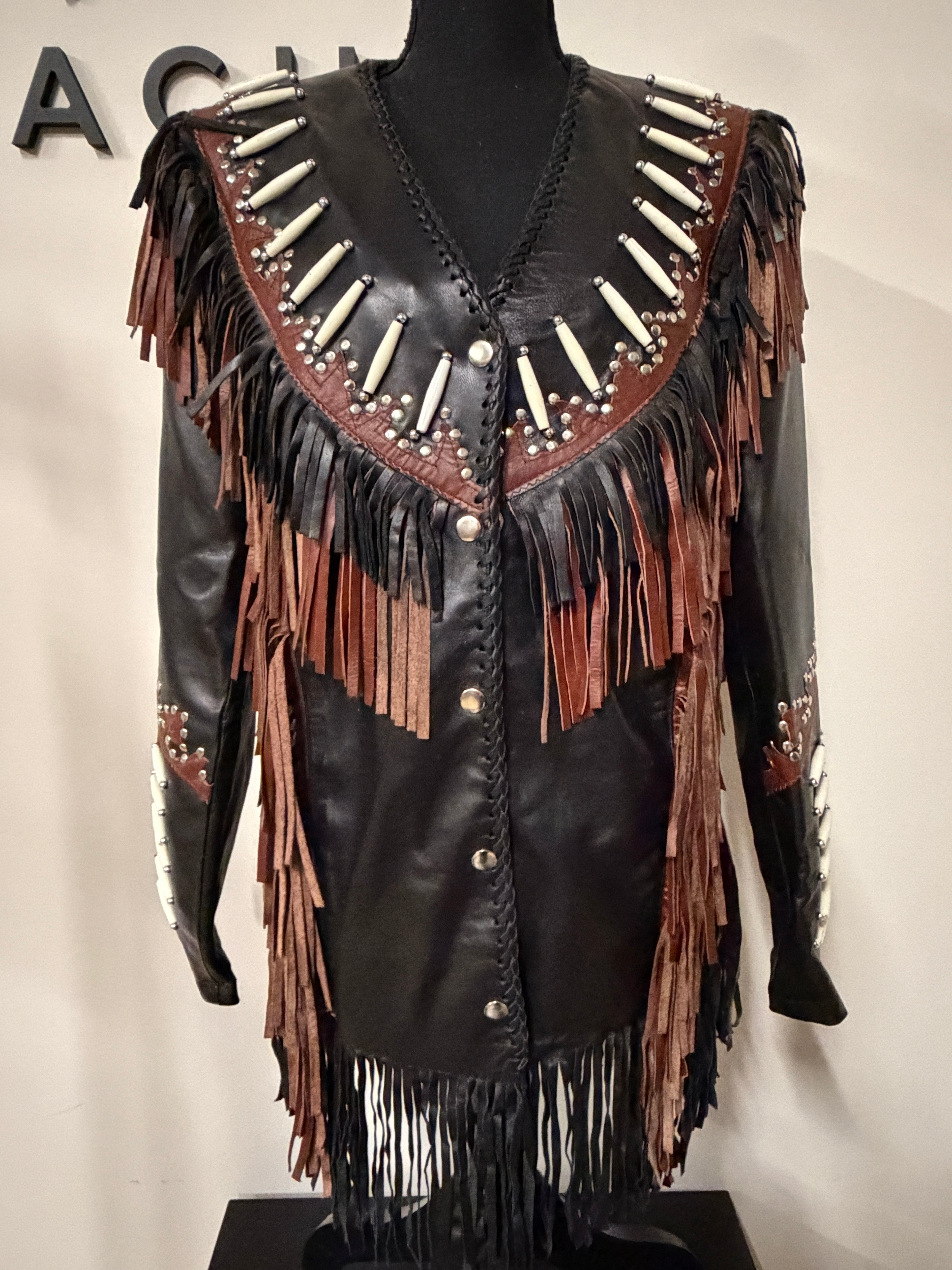 A New Era: Genuine Leather Fringe Jacket - The Vault by Sacha