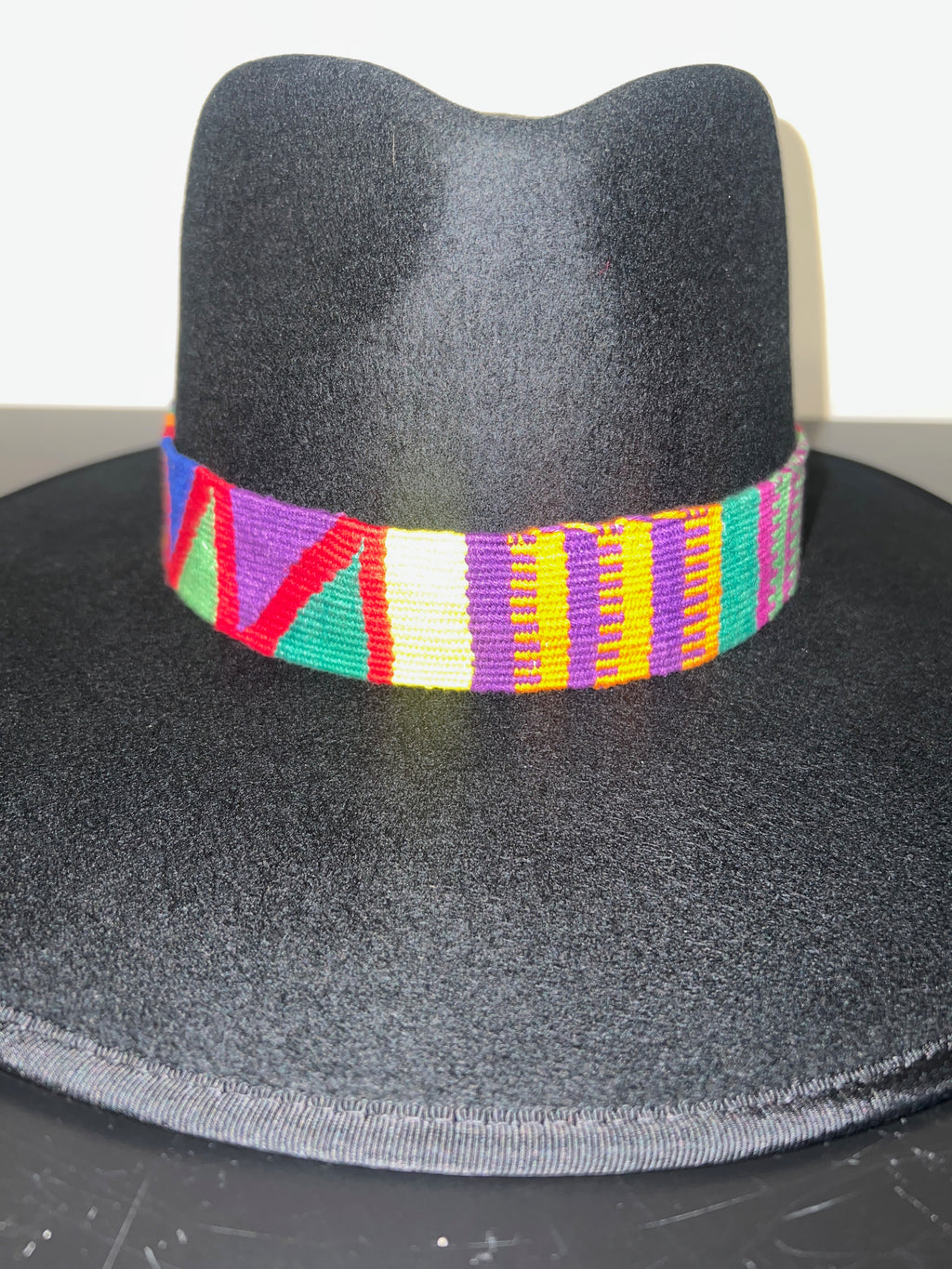 Multi Colors Band Brim Fedora - The Vault by Sacha