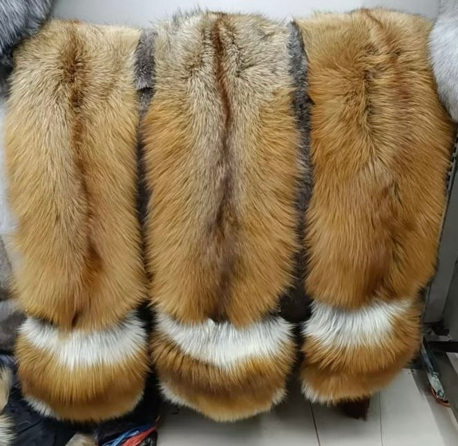 Red Fox Fur Scarf w/pockets - The Vault by Sacha