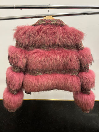 Genuine Fur & Tweed Coat - The Vault by Sacha