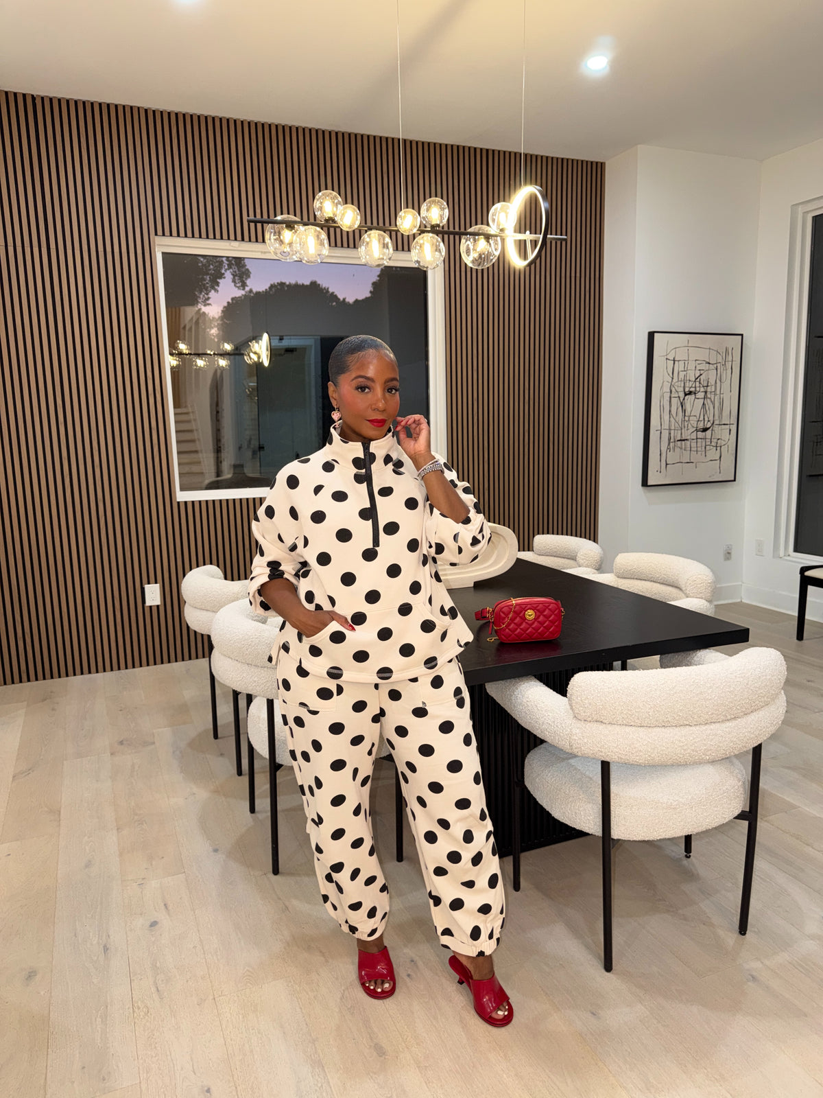 The Dotty About You Pullover & Jogger Set
