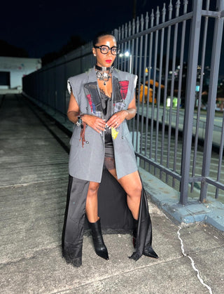 Chunky Clear Lens Black Frame