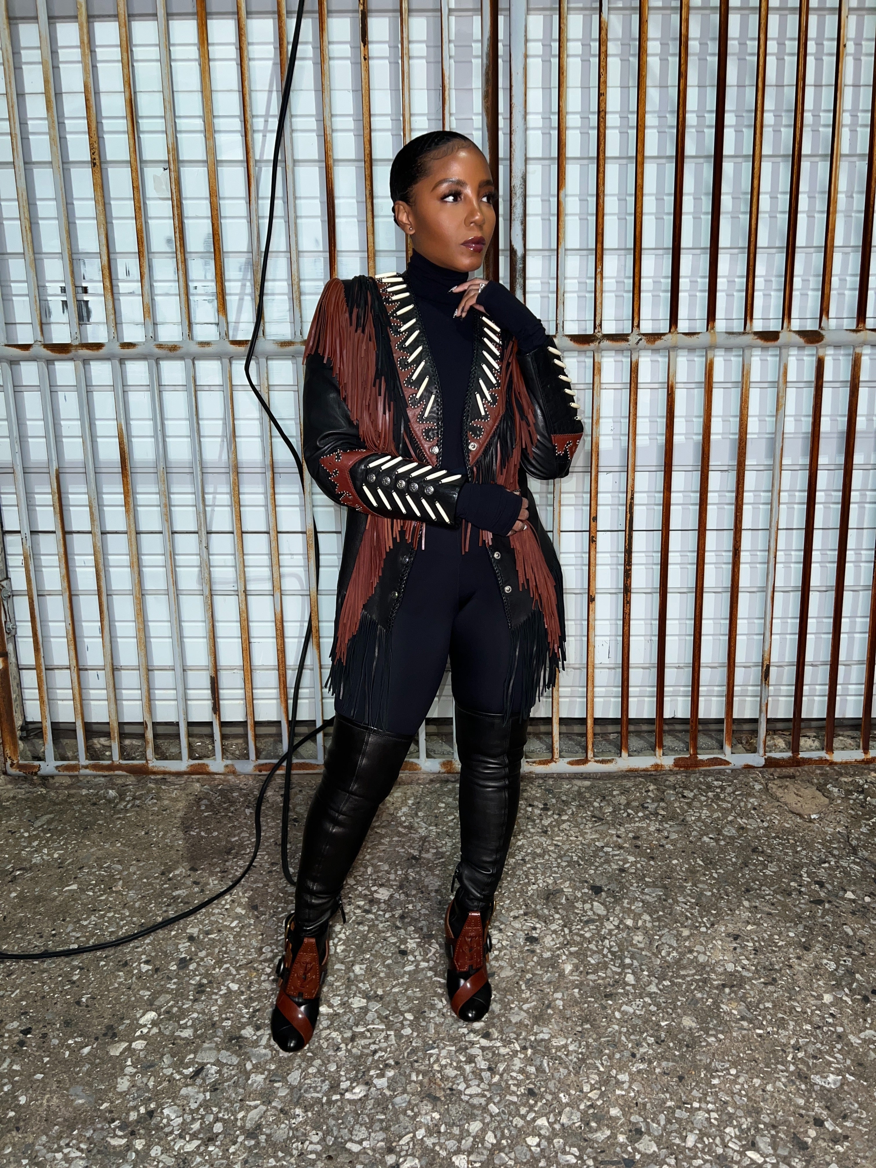 A New Era: Genuine Leather Fringe Jacket - The Vault by Sacha