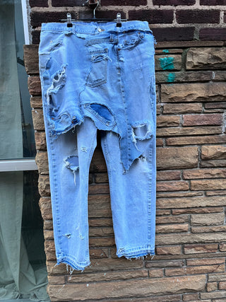 Custom Distressed Overlap Denim - The Vault by Sacha