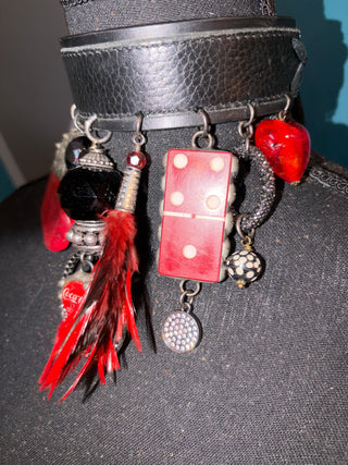 Coca Cola Dominos Handmade Choker