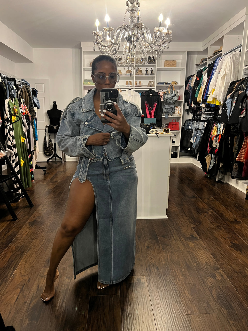 Show off Denim Skirt - The Vault by Sacha