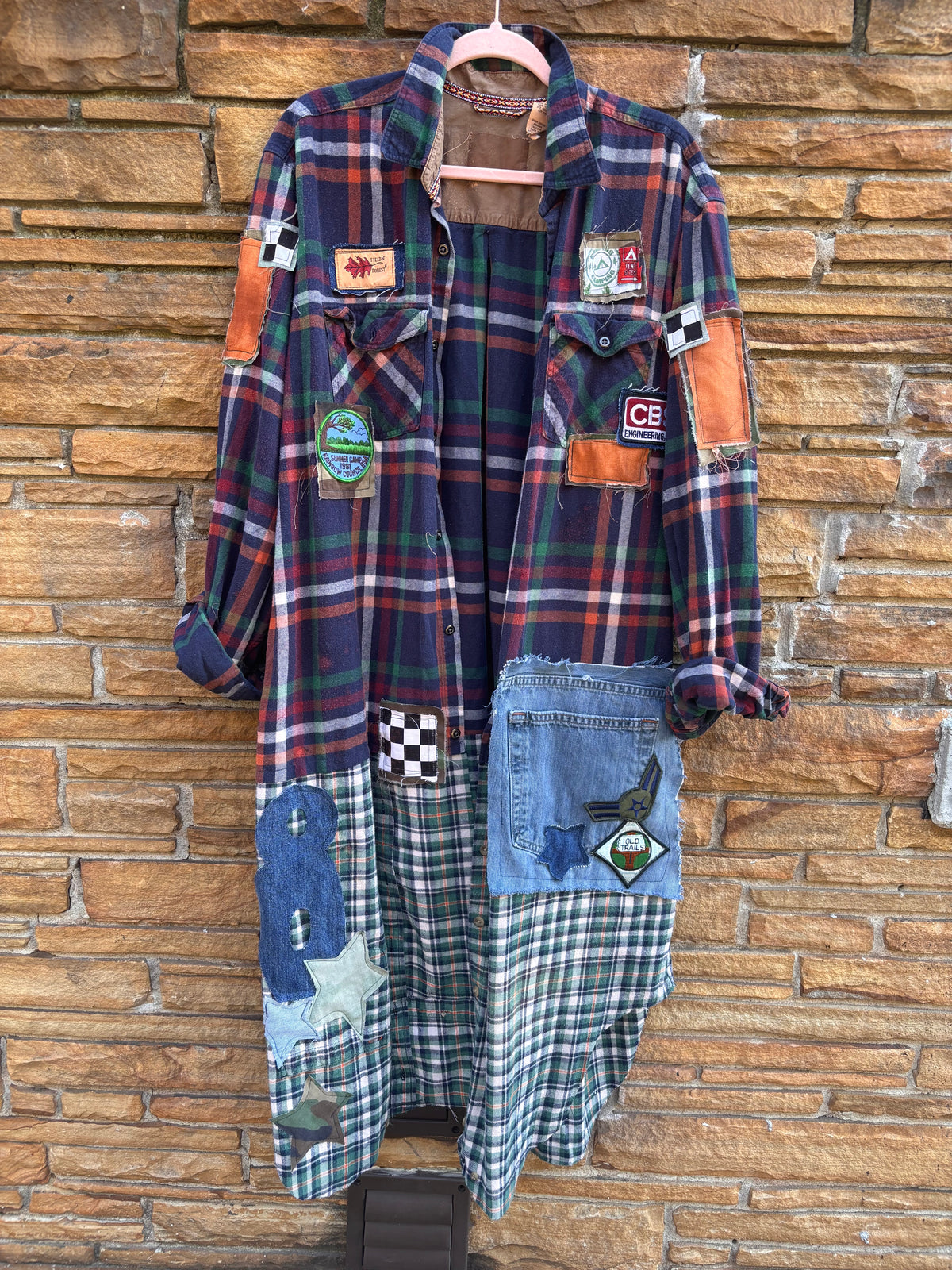 Engineer edging Reworked Custom Duster Lg/XL - The Vault by Sacha