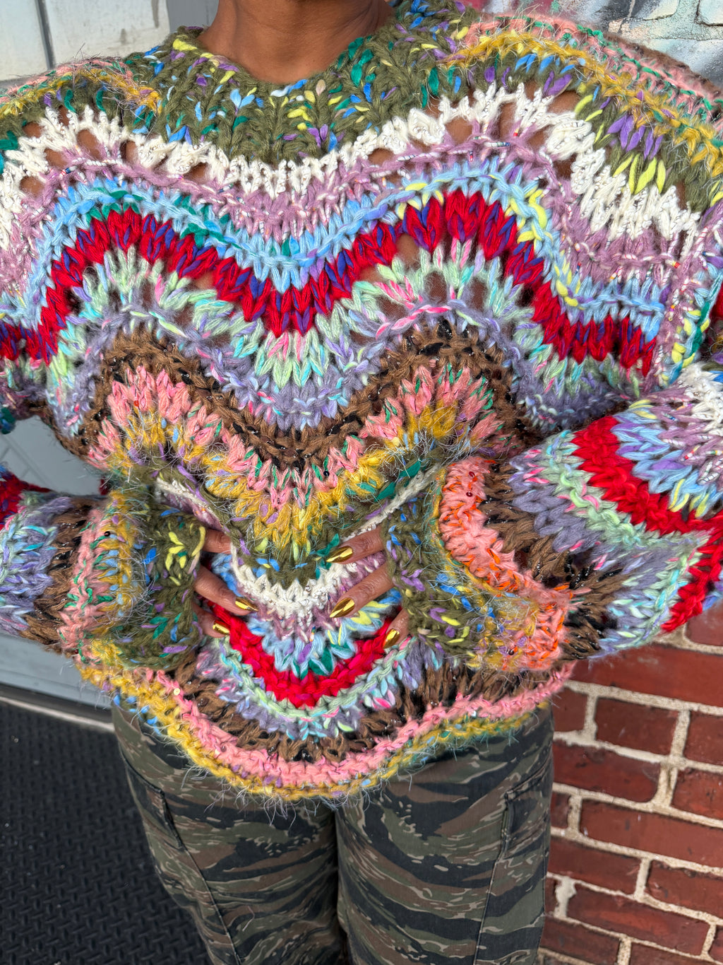 Kaleidoscope Couture Knit Sweater