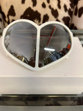 Mirrored Linda Farrow Heart Sunglasses - The Vault by Sacha