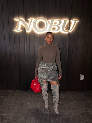 Custom Cargo Mini Skirt