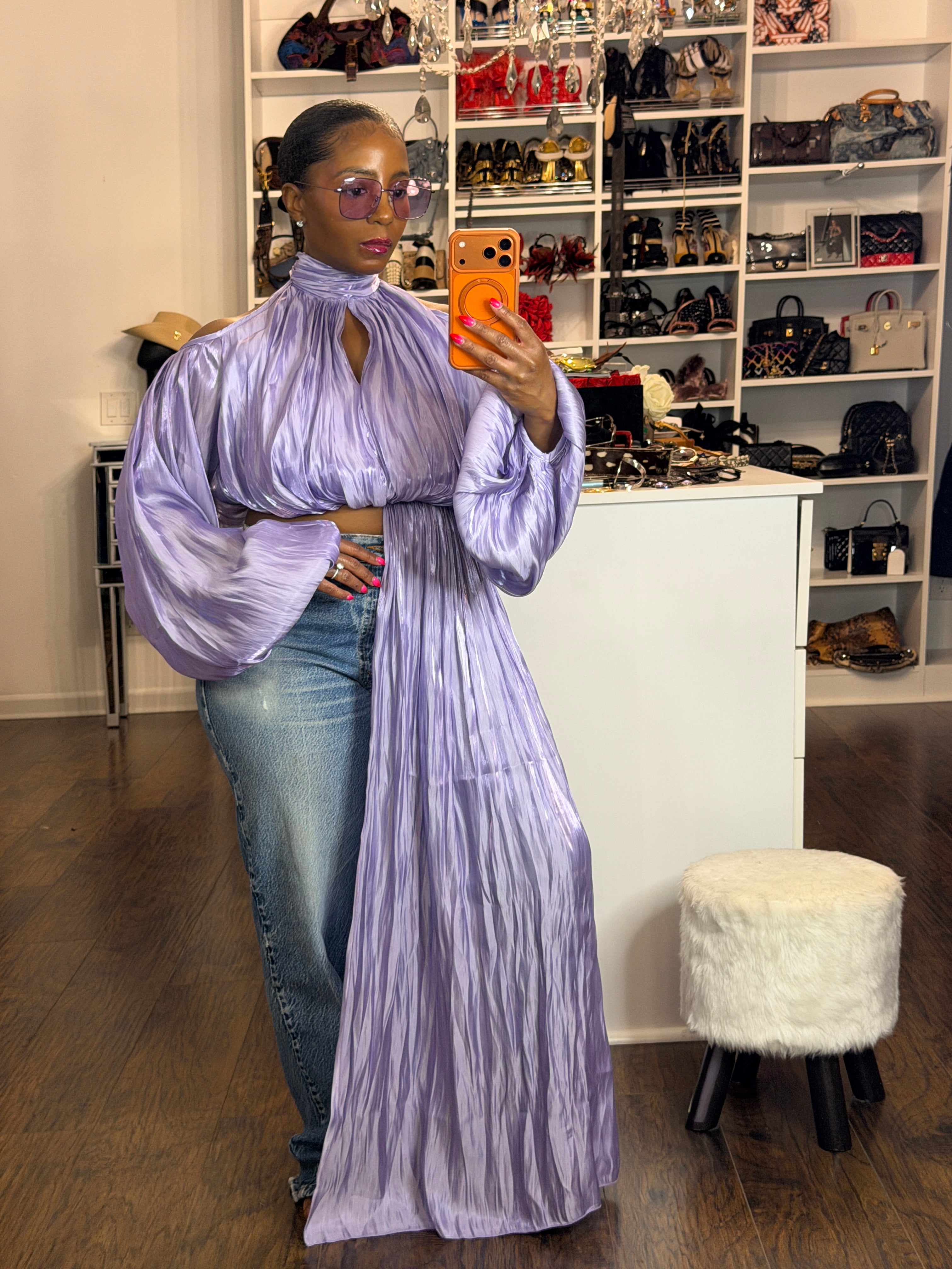 Lilac Allure Blouse 7/10