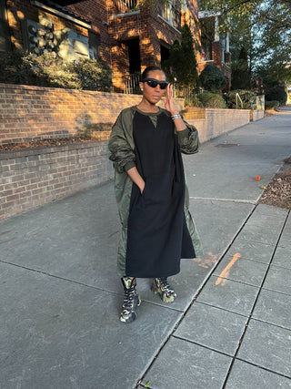 Parachute Sweatshirt Dress - The Vault by Sacha