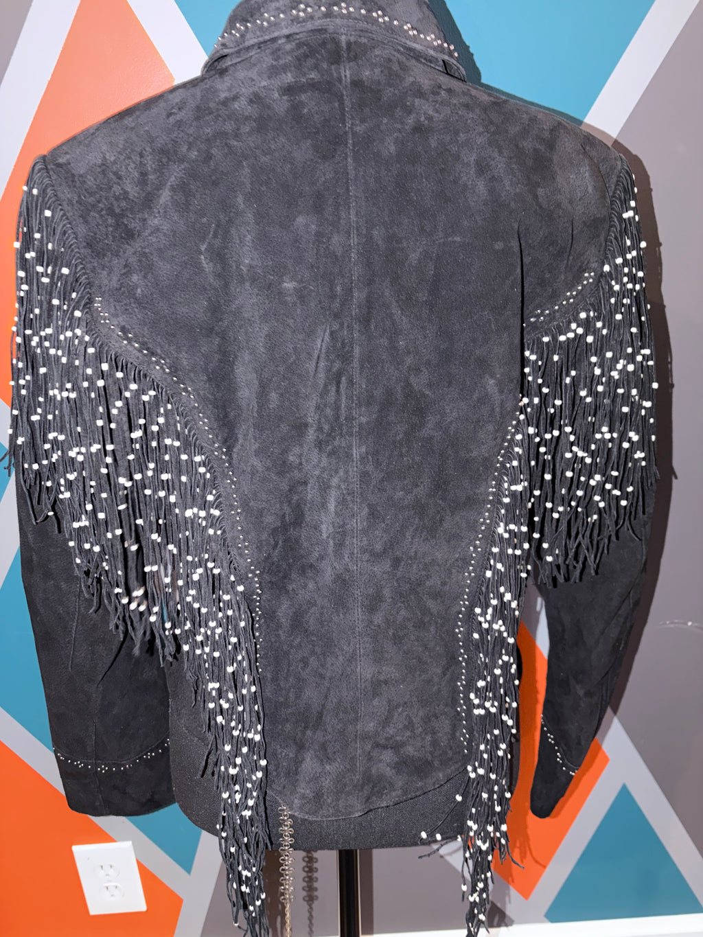 Beaded Fringe Suede Jacket - The Vault by Sacha