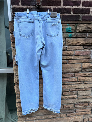 Custom Distressed Overlap Denim - The Vault by Sacha