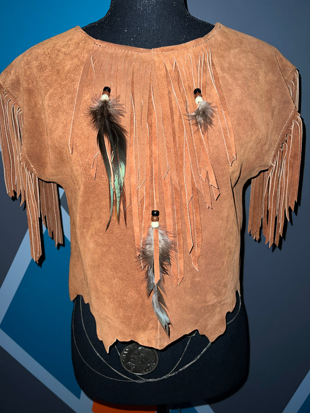 Fringe and feathers top - The Vault by Sacha