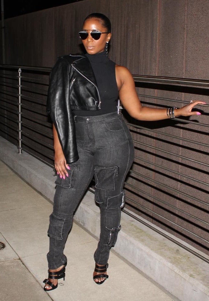 Cargo Pocket Skinny Jeans - The Vault by Sacha