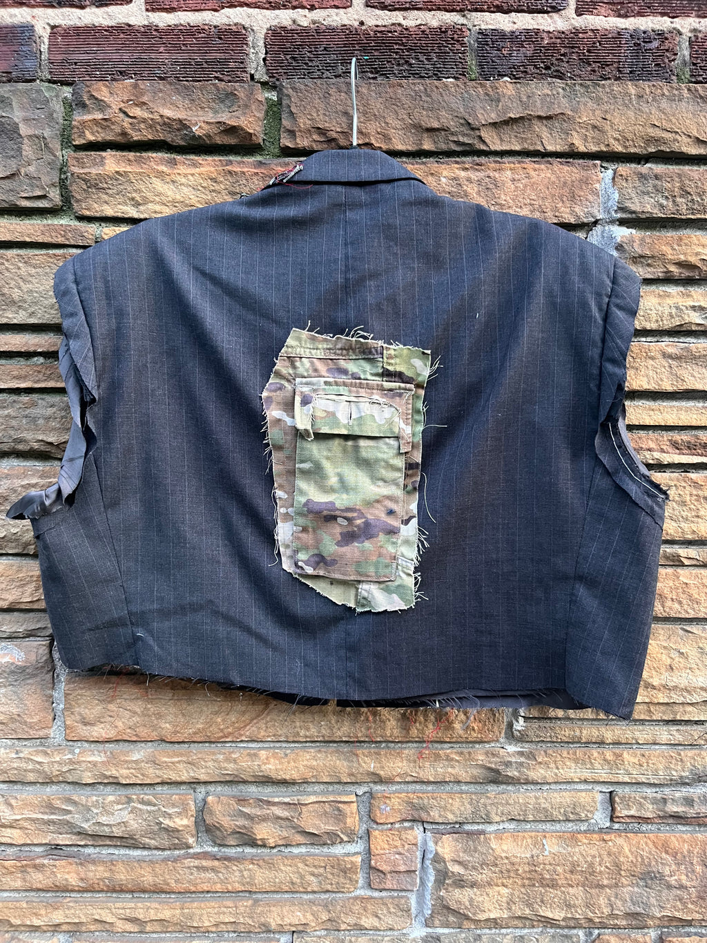 Custom Pulitzer PinStripe Vintage Crop Blazer - The Vault by Sacha