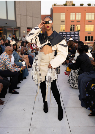 Cropped Moto Jacket by 10/30
