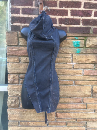 Custom Dye Black Halter