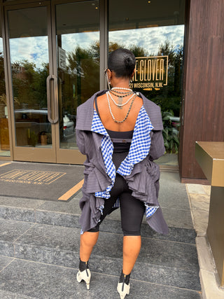 Backwards Suit Dress