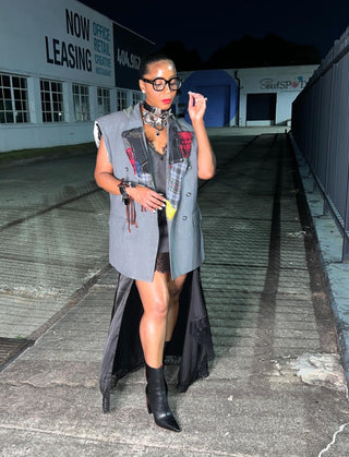 Chunky Clear Lens Black Frame