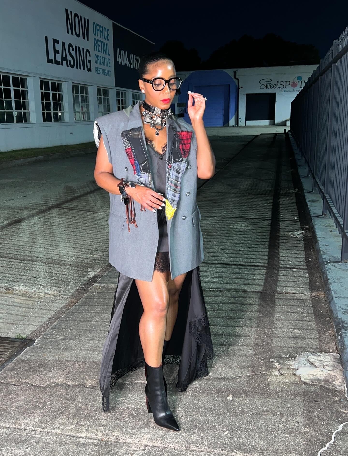 Chunky Clear Lens Black Frame - The Vault by Sacha