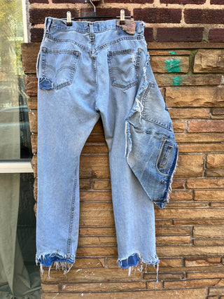Custom Distressed Overlap Denim - The Vault by Sacha