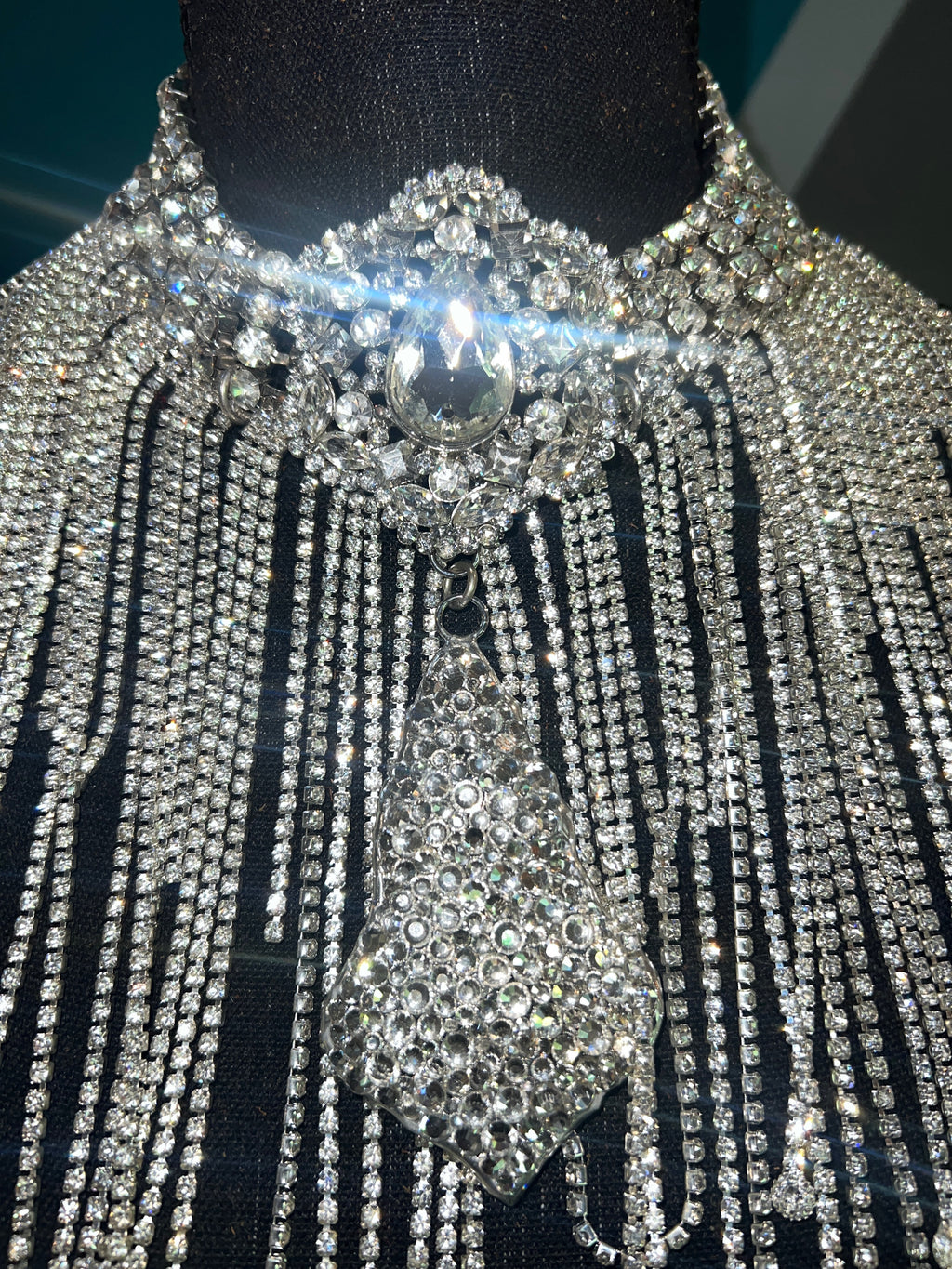 Diamonds Are Forever Fringe Necklace - The Vault by Sacha