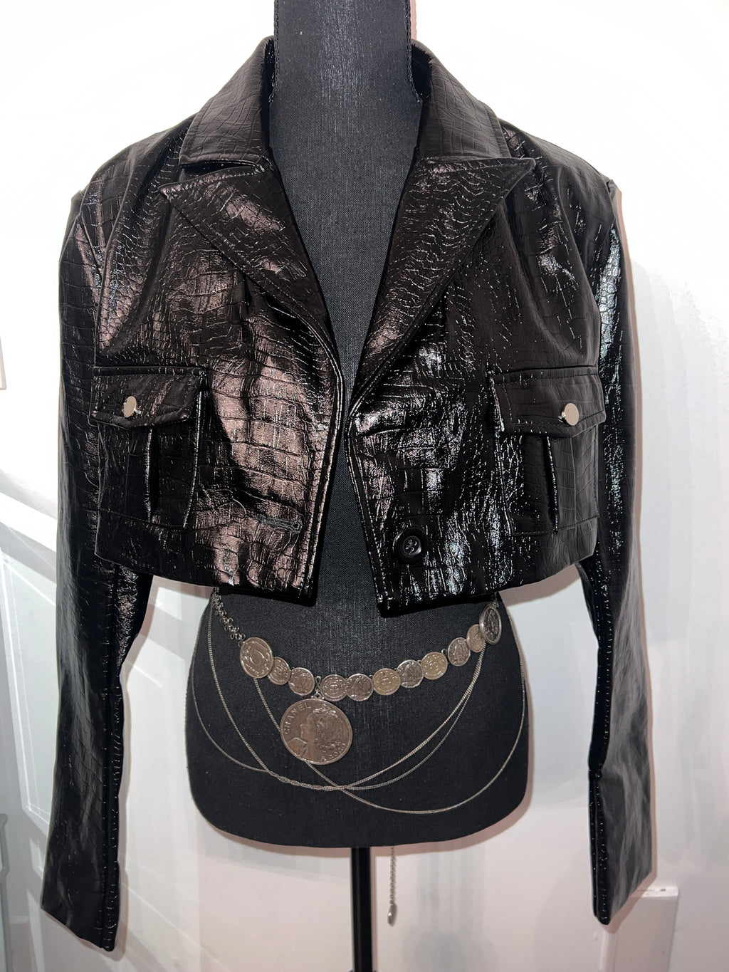 Croc Embossed Set {Skirt) - The Vault by Sacha