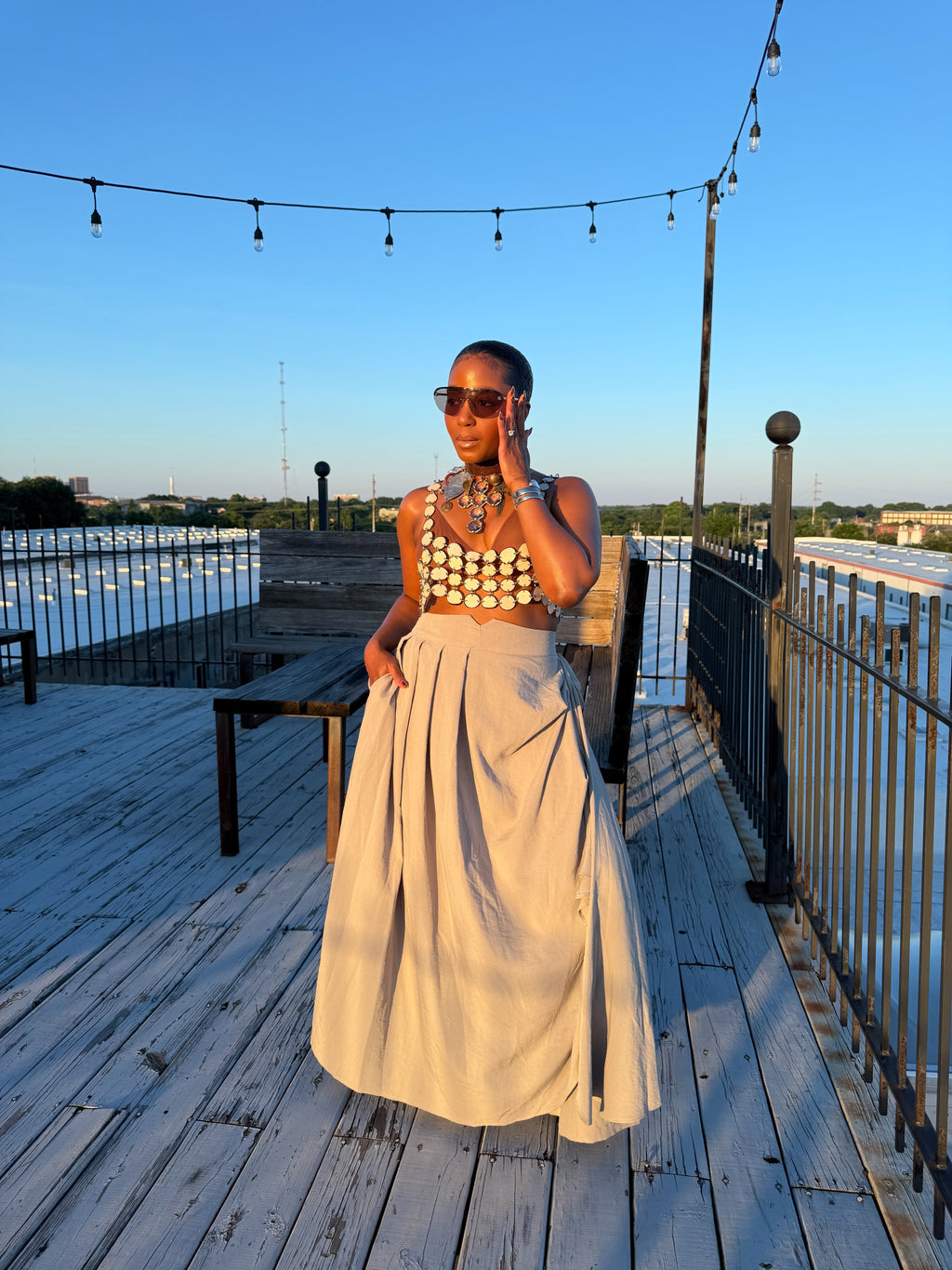 Grey Drape Pants 6/20