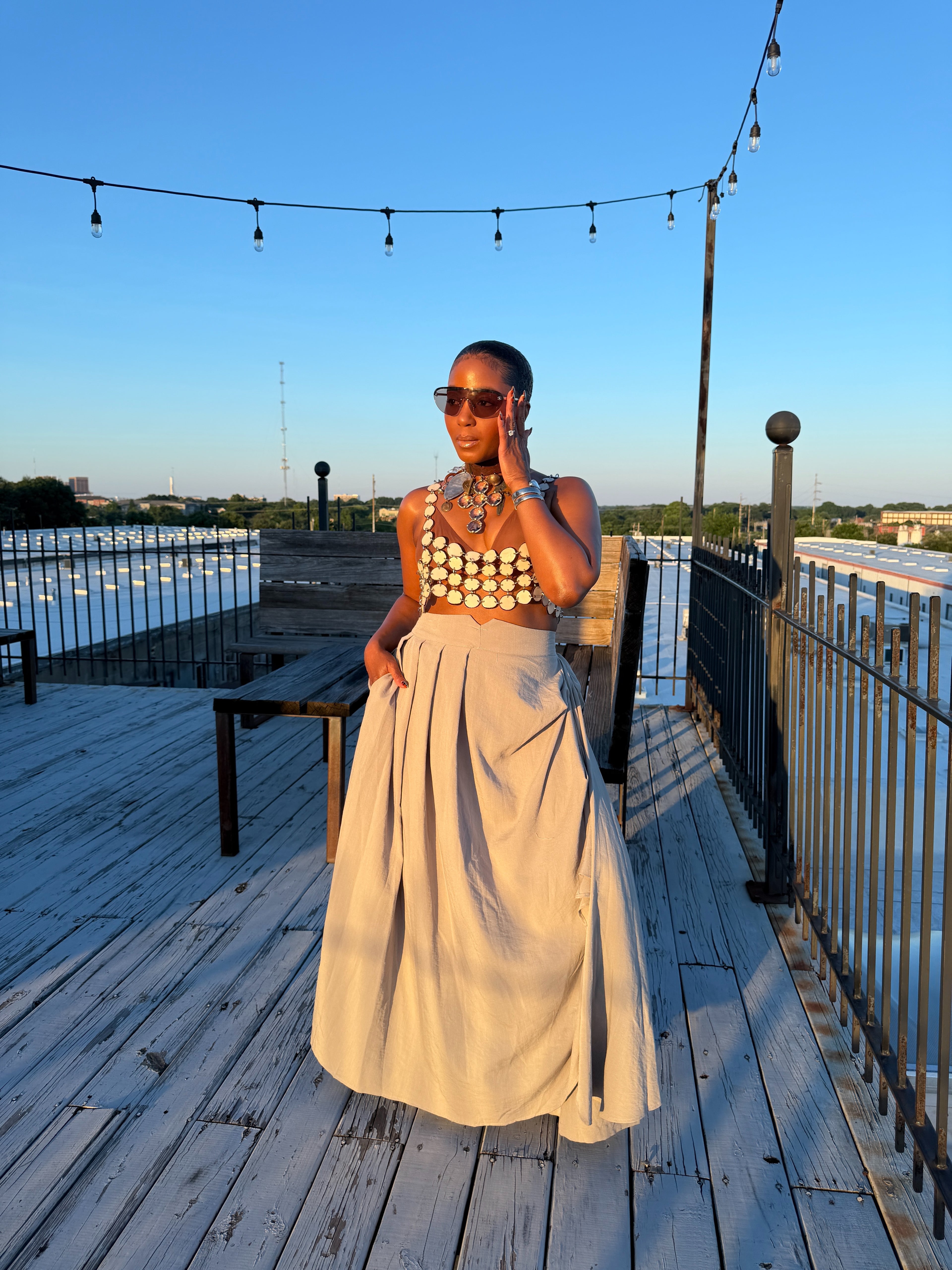 Grey Drape Pants 6/20
