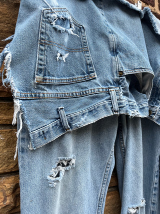 Custom Distressed Patch Chaps