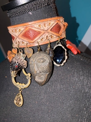 No Excuses Crystal Bird Handmade Choker