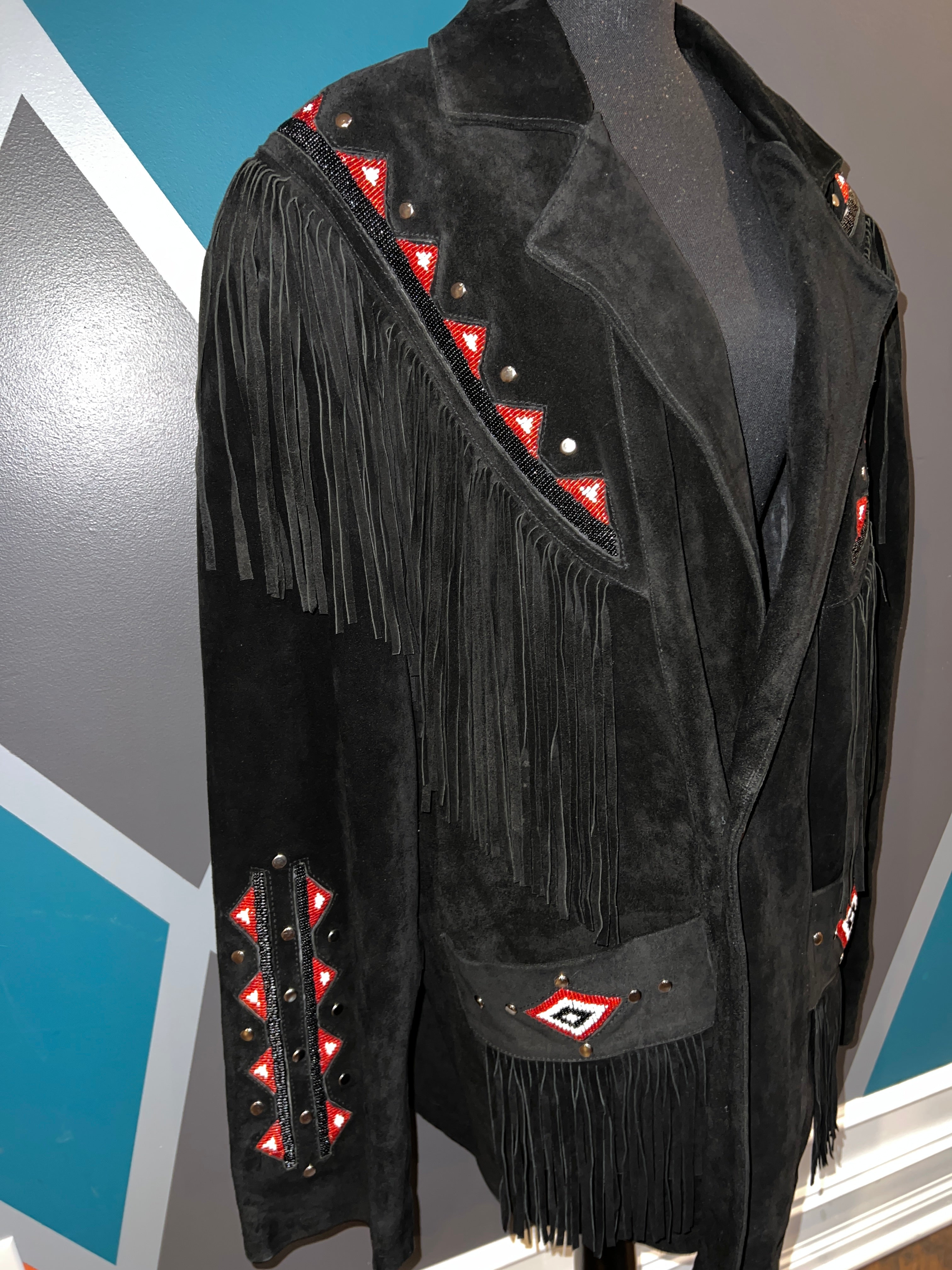 Black Suede Fringe Jacket - The Vault by Sacha