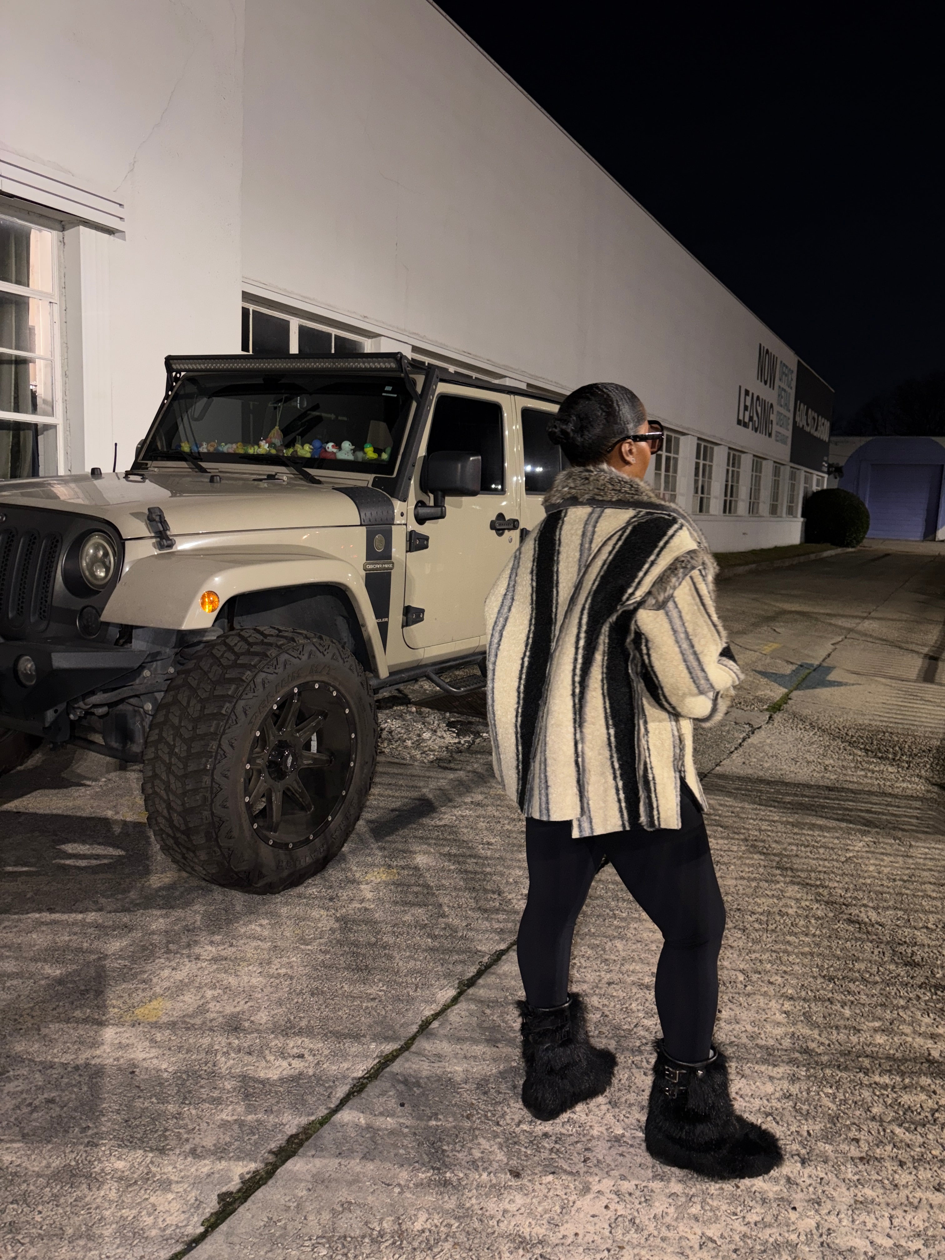 Reversible Shearling Tweed Coat - The Vault by Sacha