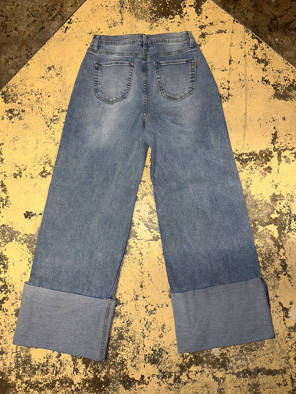 Stretch Wide Leg Cuff Jeans will Restock on 11/10 - The Vault by Sacha