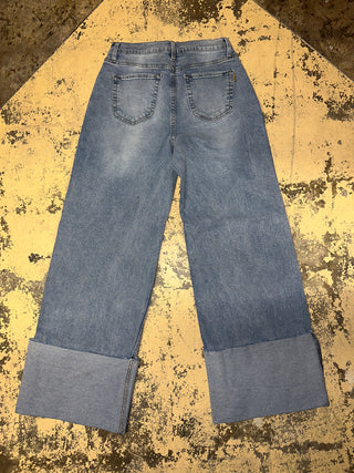 Stretch Wide Leg Cuff Jeans will Restock on 11/10 - The Vault by Sacha