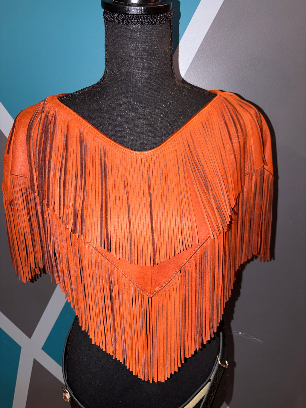 Leather Fringe cape - The Vault by Sacha
