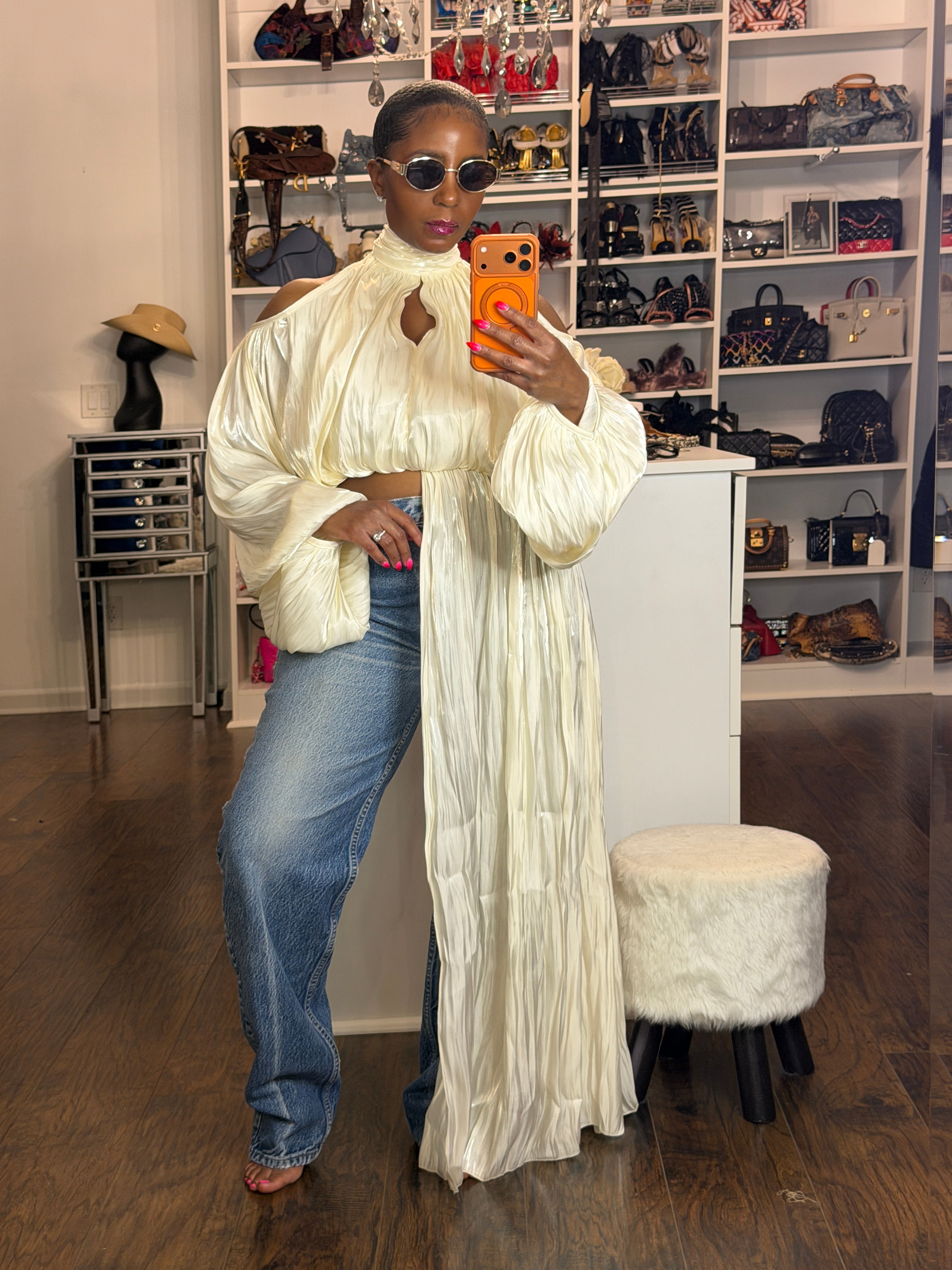 Vanilla Silk Blouse 7/10