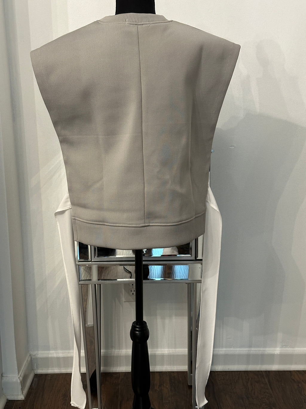 Platinum Pleated Vest - The Vault by Sacha