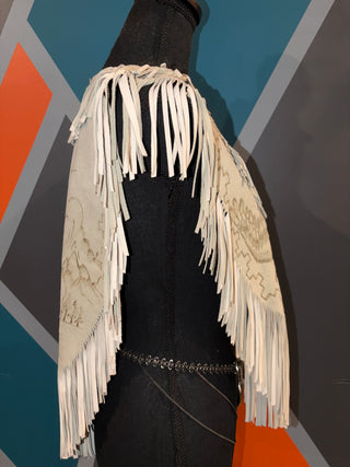 Eagles Landing Suede Fringe Poncho