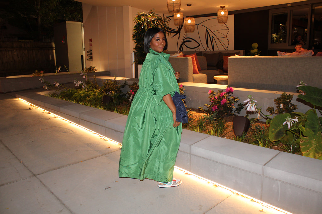 Green with Envy Maxi Windbreaker 10/20