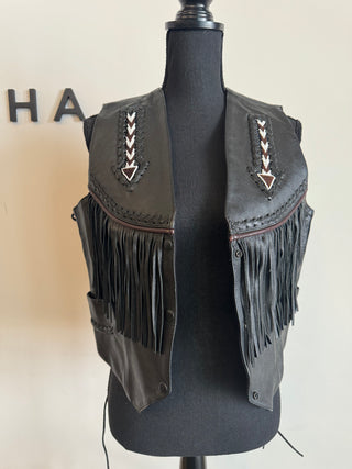 Tribes Beaded Fringe Vest - The Vault by Sacha