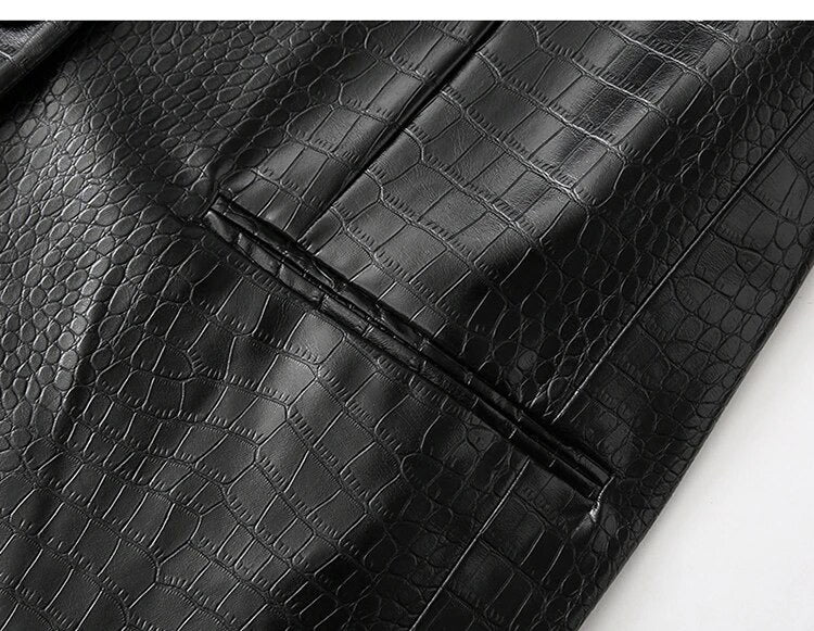 Crocodile Print Blazer - The Vault by Sacha