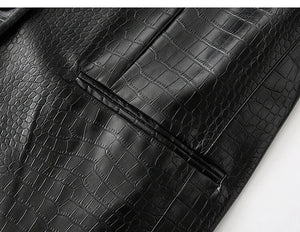 Crocodile print Blazer