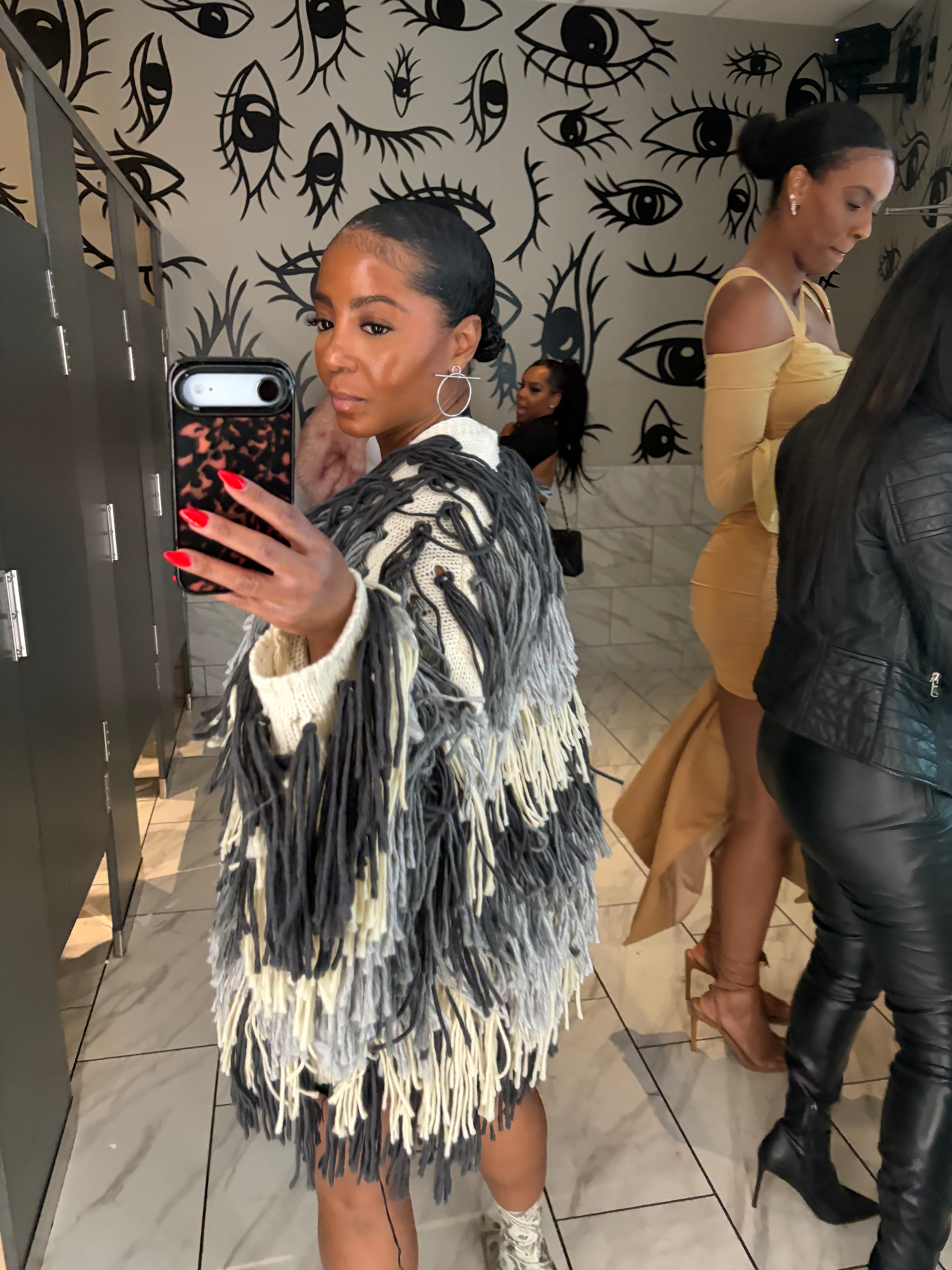 Shake it Baby (grey)Fringe Sweater Coat - The Vault by Sacha